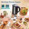 imageCosori Electric Kettle PlasticFree Interior Easy to Clean Automatic Shut Off amp BoilDry Protection Stainless Steel Tea Kettle Hot Water Boiler amp Heater 17L 1500WMatte Black 15L