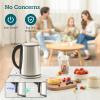 imageCosori Electric Kettle PlasticFree Interior Easy to Clean Automatic Shut Off amp BoilDry Protection Stainless Steel Tea Kettle Hot Water Boiler amp Heater 17L 1500WStainless Steel 15L