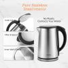 imageCosori Electric Kettle PlasticFree Interior Easy to Clean Automatic Shut Off amp BoilDry Protection Stainless Steel Tea Kettle Hot Water Boiler amp Heater 17L 1500WStainless Steel 15L