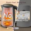 imageCosori Electric Kettle PlasticFree Interior Easy to Clean Automatic Shut Off amp BoilDry Protection Stainless Steel Tea Kettle Hot Water Boiler amp Heater 17L 1500WStainless Steel 15L