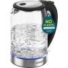 imageCosori Electric Kettle No Plastic Contact With Water Wide Mouth For Easy Cleaning Auto Shut Off 17L Tea Kettle amp Hot Water Boiler Water Heater amp Teapot Borosilicate Glass White 1500WBlack
