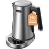 imageCosori Electric Kettle PlasticFree Interior 5 Presets 5 Temperature Control Fast Boiling 2 Lid Opening 60Min Keep Warm Stainless Steel Tea Kettle for Tea Hot Water Boil Water Coffee 17L