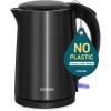 imageCosori Electric Kettle PlasticFree Interior Easy to Clean Automatic Shut Off amp BoilDry Protection Stainless Steel Tea Kettle Hot Water Boiler amp Heater 17L 1500WMatte Black 15L