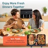 image:imageCosori TWINFRY 9 QT Double Air Fryer Removable Divider PFASFree Ceramic  Two Ways to Cook Dual 45Qt amp Full 9Qt 6in1 Independent Cooking MatchampSync DishwasherSafe Countertop FriendlyDual Basket