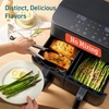 image:imageCosori TWINFRY 9 QT Double Air Fryer Removable Divider PFASFree Ceramic  Two Ways to Cook Dual 45Qt amp Full 9Qt 6in1 Independent Cooking MatchampSync DishwasherSafe Countertop FriendlyDual Basket