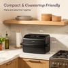 image:imageCosori TWINFRY 9 QT Double Air Fryer Removable Divider PFASFree Ceramic  Two Ways to Cook Dual 45Qt amp Full 9Qt 6in1 Independent Cooking MatchampSync DishwasherSafe Countertop FriendlyLarge Basket with a Removable Divider