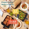 image:imageCosori TWINFRY 9 QT Double Air Fryer Removable Divider PFASFree Ceramic  Two Ways to Cook Dual 45Qt amp Full 9Qt 6in1 Independent Cooking MatchampSync DishwasherSafe Countertop FriendlyDual Basket