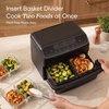image:imageCosori TWINFRY 9 QT Double Air Fryer Removable Divider PFASFree Ceramic  Two Ways to Cook Dual 45Qt amp Full 9Qt 6in1 Independent Cooking MatchampSync DishwasherSafe Countertop FriendlyLarge Basket with a Removable Divider